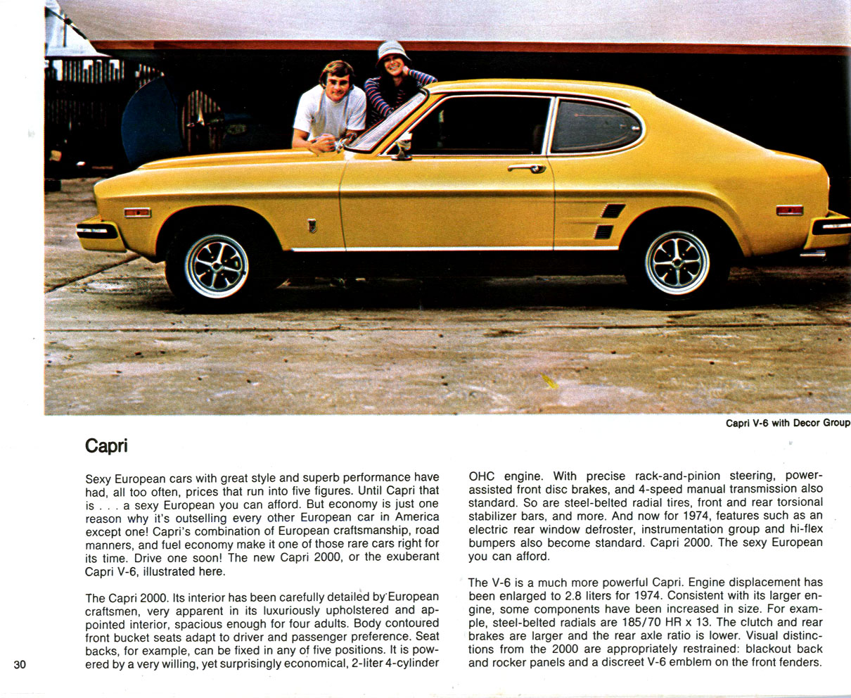 1974 Lincoln Mercury Brochure Page 6